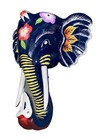Elephant Safari Mask Wall Art Island Home Decor Tribal Tiki Bar Tropical
