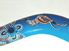 Dream Time Australia 8  Unique Hand Painted   Crafted Kangaroo Art Boomerang Vg
