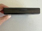 Vtg Japanese Black Lacquer Style Floral Compact W mirror Tissue Holder