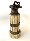 Cernunnos Bronze Brass Tribal Bone Totem Figure Statue Pagan Alter Totem