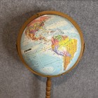 Vintage Replogle World Globe Mid Century Classic Series Floor Stand 32  Tall