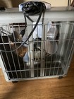 Vtg 1950s Eskimo Small Box Fan Gray 15  3 Speed Retro Model 2012 Tested Works