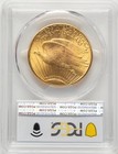 1927  20 Blue Gradient Saint-gaudens Double Eagle Pcgs Ms66 
