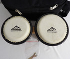 Eastrock Bongo Drum 4    And 5    Set For Adults 4    5    Log Black   Case Nwot No Box