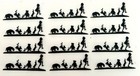 Winnie The Pooh   Friends Die Cuts   Set Of 12   Black Cardstock   Cute 