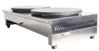 Used Lp Gas Crepe Maker  16  Double Head Pancake Maker With 2 Thermostats  Nons