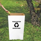 Victorystore 22 3 Gal Cardboard Trash Bin Reusable   Disposable Trash Cans Us