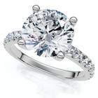 Certified 3 40ct Diamond Engagement Ring 14k Gold Lab Grown