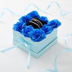 50 Pack Royal Blue Roses Artificial Flowers Bulk  3  Stemless Fake Silk Roses