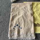 Vintage Tea Kitchen Towels  Cotten  Linen Lot Of 14 Dish Towels  Country Cottage