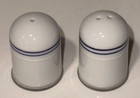 Northwest Airlines Nwa 1st Class Bullet Striped Salt   Pepper Shakers Set Lot