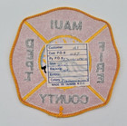 Maui County Fire Department Patch  Approx 4  Brand New  v