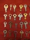 Lot Of 57 Old Flat Small Vintage Keys For Repurpose Crafts 
