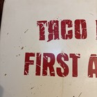 Vintage 1972-1985 Taco Bell First Aid Kit Metal Wall Box 14x9 5x2 5   Empty