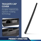  Tailgate Cap Molding Compatible With Ford F250 F350 F450 Super Duty 1999-2007