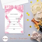 Birthday Invites Party Invitations For Girls Pink Bow Birthday Invitations Gi   