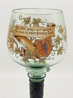 Vintage German Enameled Roemer Beer Glass Chalice Stein Pewter Base Prunts 10 