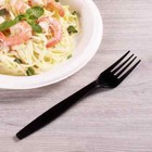 Karat Ps Plastic Heavy Weight Forks - Black - Wrapped - 1 000 Ct  U3520b