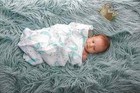 Baby Swaddle Blankets Muslin Blue Moon Organic Cotton Bamboo Pre Washed New