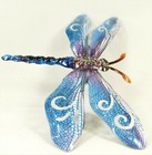 Dragonfly Colorful Hand Painted Metal Wall Art  f 