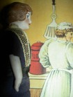 German  5  Antique Bisque  Dressed Dollhouse Maid servant Doll  Original Outfit