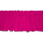 New Baby Doll Bedding Solid Two Tone Window Valance  Pink gray Trim Wo17