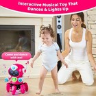 Smart Electronic Walking Dancing Robot Toys With Flashing Lights   Music Gifts