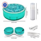 Contact Lens Case Colored Lenses Applicator Remover Travel Kit Green Vastsoon