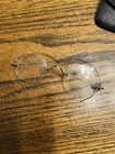 Antique 10k Yellow Gold Wire Rim Oval Eyeglasses In Case 