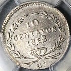 1868 8-ca Pcgs Xf Mexico 10 Centavos Rare Chihuahua Mint Silver Coin  25080303c 