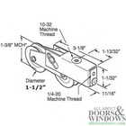 Steel Wheel Roller For Sliding Glass Door 1 1 2 Inch Dual Steel Wheel Roller