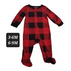 Christmas Holiday Fleece Pajamas Kids Matching Suite Red Set Nightwear Longsleev
