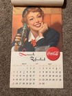 Vintage 1951 Coca Cola Calendar Ladies With Coke Drink And Santa On Back