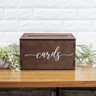 Wooden Wedding Card Box With Slot   Lid   Decorations For Reception For Weddi   