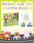 Magnetic Train Set Wooden Animals Montessori Toys Preschool Learning Gifts 11pc