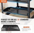 2 Pcs 1u Server Rack Shelf Vented 10 Inch Deep 50 Lb