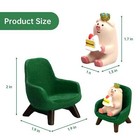 Cute Mini Pig Eating Cake Figurine Resin Pig Gift For Pig Lovers Home Decor