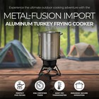 Metal-fusion Import 29 Quart Aluminum Turkey Frying Cooker Package W 38 000 Btu