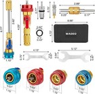 R134a R1234yf Valve Core Quick Remover Installer Tool Set  High Low Pressure Us