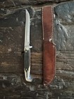 Vtg 1958-1960 Queen Steel  95 9 1 2  Outdoors Knife In Original Sheath