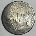 1853 Three Cent Silver Piece Ag Condition 