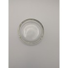 Vintage 3 75  Clear Glass Ashtray Trinket Dish 3 Slotted Shallow Bar Accessories