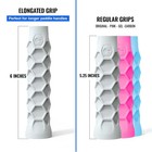 Hesacore Pickleball Elongated Grip - 6 Inches Long - Regular Feel - White