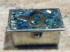 Vntg Sterling Pillbox Metales Casados With Crushed Stones Hallmarked  Cc 13 4 Gr