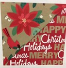 Hallmark Christmas Gift Wrap Paper Heavy Two-sided Patterns 2 Rolls  750 Sq Ft