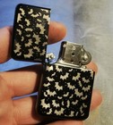 Bat Swarm Black Flip Lighter Engraving Personalise Gift