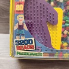 Vtg Perler Replacement Fuse Beads Huge Lot 3200 Beads And 5 Boards   New Sealed