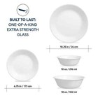 Winter Frost White 16-piece Dinnerware Set  service For 4  In White