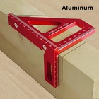 3d Multi-angle Measuring Ruler 45 90 Degree Aluminum Alloy Woodworking Square