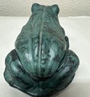 Ceramic Vintage Frog Trinket Box  1970s Hand Painted  B